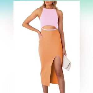 Brand new never worn! Cut out crew neck, sleeveless tank dress❤️